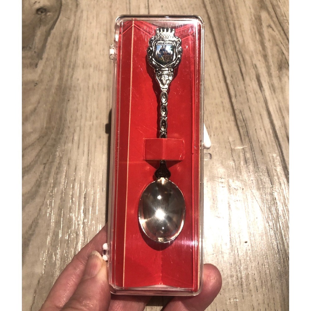Sleeping Beauty Castle Vintage Disneyland Souvenir Spoon - In Original Box